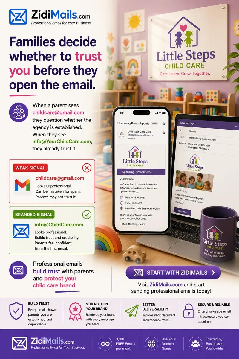 Email Sending for Child Care Agencies